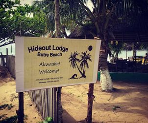 Hideout sign